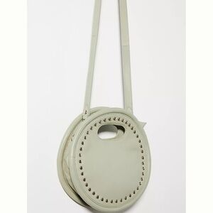 Anthropologie-Studded Leather Mini Crossbody Bag